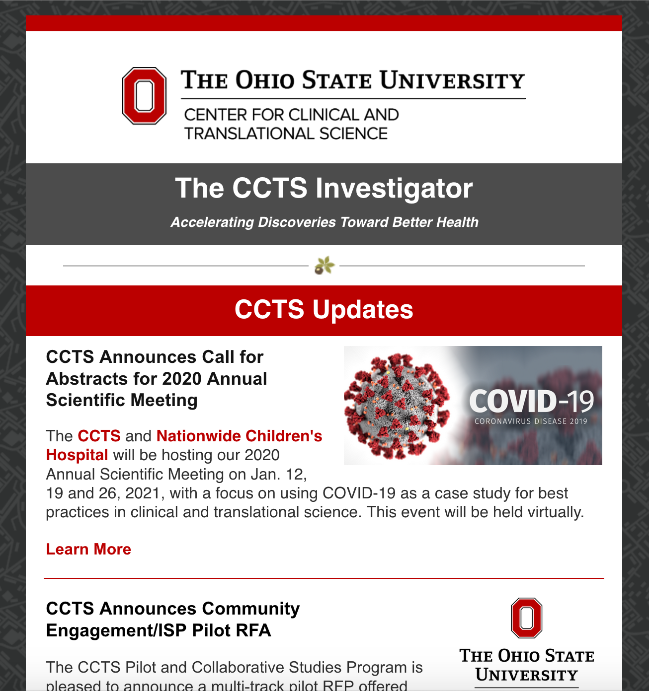CCTS Investigator: November 2020