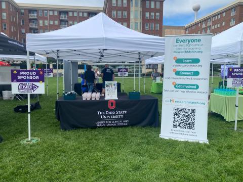 CCTS booth at End Alzheimer's Walk
